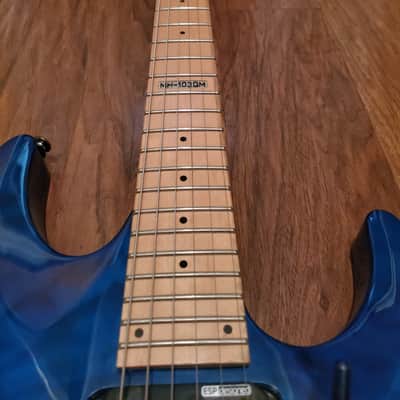 ESP LTD MH-103 QM 2008 - 2018 - See Thru Blue image 3
