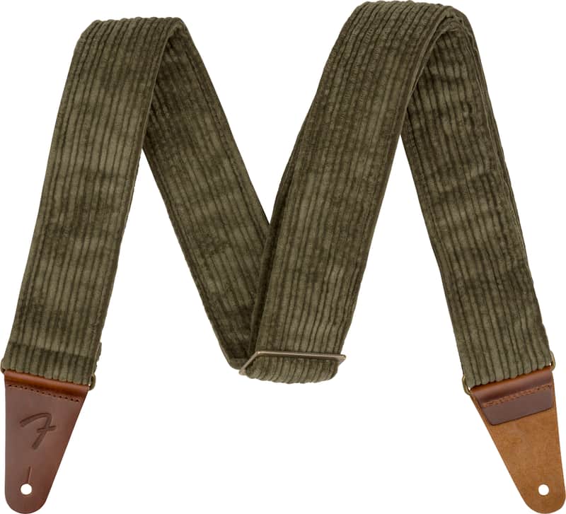 Fender Corduroy 2" Guitar Strap - Antique Olive image 1
