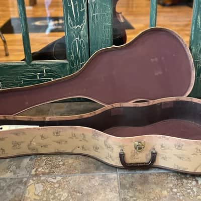 Vintage Kay Cowboy Theme 3/4 Guitar Case Ranch / Western / Frontier Theme image 5
