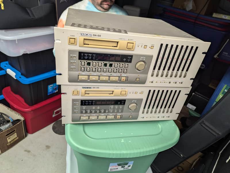 TASCAM DA-88 Pair with remote control unit image 1