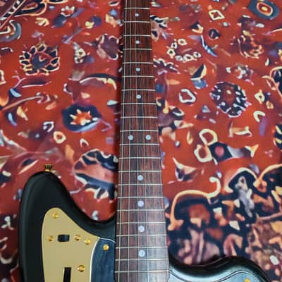 *NEW IN BOX* 2026 Fender Japan Limited Edition Traditional Collection, 60's Jaguar Black Pearl Gold with Matching Headstock, MIJ image 12