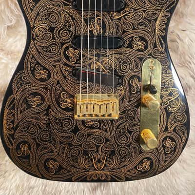 Fender James Burton US Signature Telecaster 1990 - 2006 - Black with Gold Paisley image 2