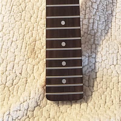 USA made roasted neck with amazing flame maple. Rosewood Fingerboard and Hidden fret tangs.Made for a Tele body # MRT-5A image 6