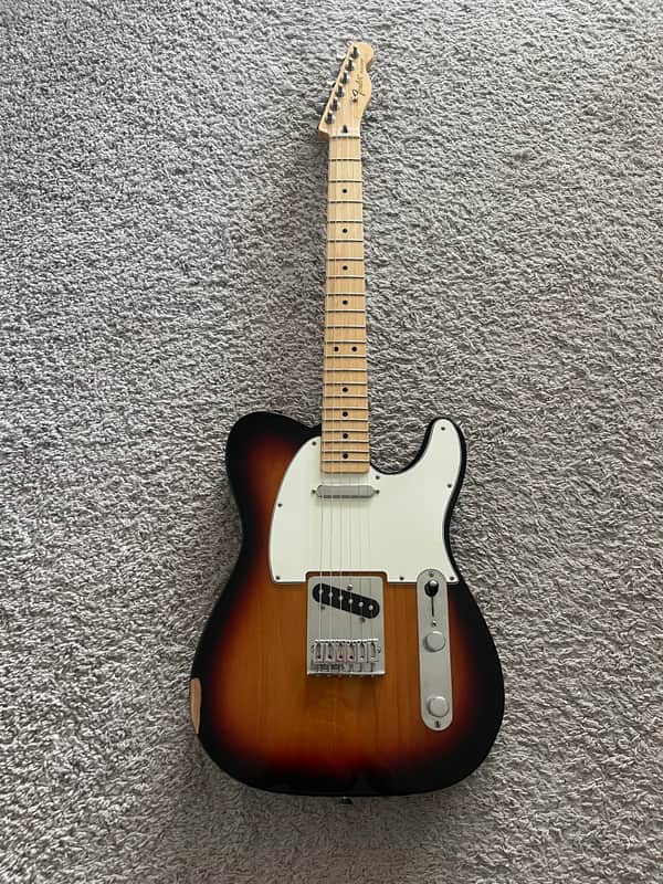 Fender Standard Telecaster 2015 Sunburst MIM Maple Fretboard Guitar + Gig Bag image 1