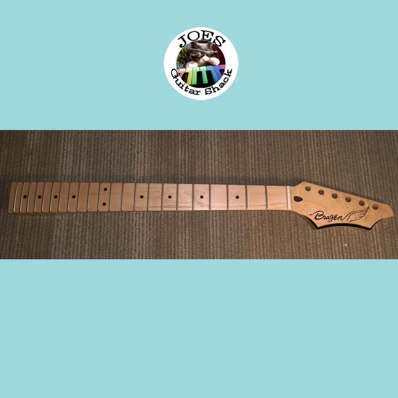 Brazen Birds Eye Maple Wood Guitar Strat Neck Stratocaster Exotic Guitar Neck 19 Year Old (NOS) Very Rare Neck! #52 image 1