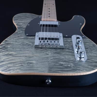 Michael Kelly 1955 Great 8 Boutique Mod, Black Wash, Quilt Maple Top, Swamp Ash Body image 9