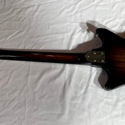 Vintage Kingston 1960's Electric Guitar - Tobacco/Sunburst two tone dual pickups image 15