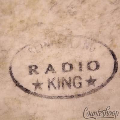 *Slingerland Radio King Rack Tom 13" Calf Skin Drum Head Batter/Resonant Vintage image 2