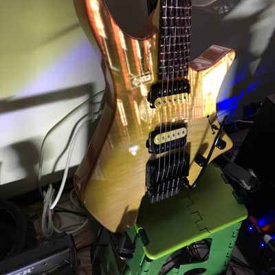 Impossible@guitar™ בְּצַלְאֵhל™ Drop Top Natural Flame + GhostFire Bullet 3.0 padded Super Thick GigBag - Safe Shipping image 7