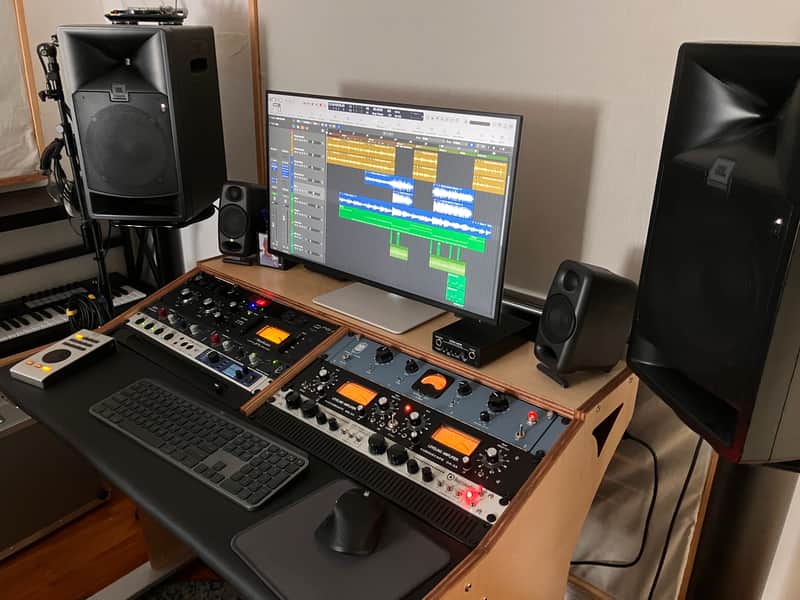 Bazel Studio Desk Maximus 12U Maple Finish image 1