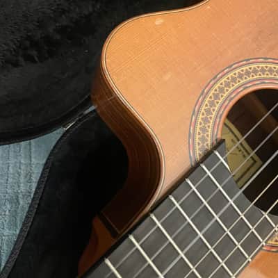 Manuel Raimundo Hand Built N660-E  Acoustic ( Bone saddle & Nut ) 3steel+3 Nylon Strings Flamenco Classical 1980's to 2000's  - Thin Gloss Coate image 15