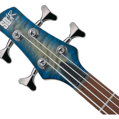 Used Ibanez SR400EQMSCB SR Standard Bass - Stained Cosmic Blue Starburst image 4