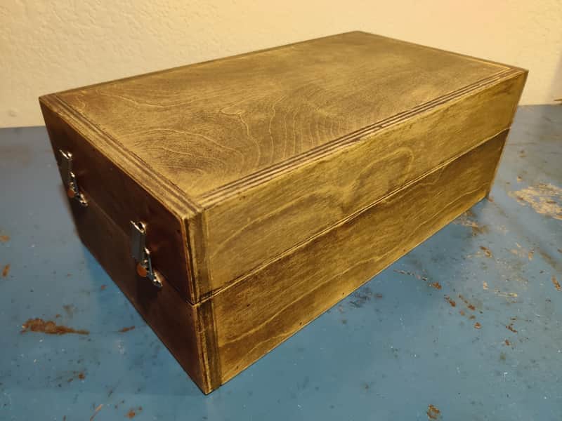 Handmade wooden Eurorack Lunchbox 64hp 3U + 1U Pulp Logic / Synthrotek PSU DIY Eurorack Case image 1