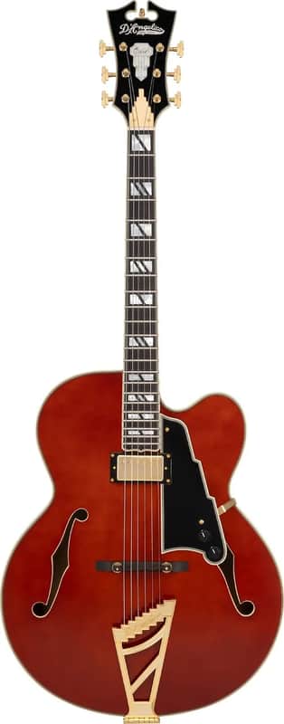D'Angelico Excel EXL-1 Hollowbody Electric Guitar - Walnut Stain Limited Rare (already changed) image 1