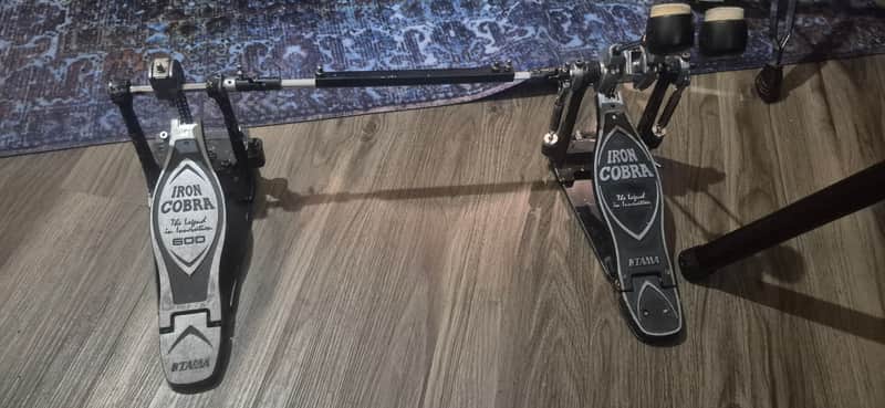 Tama HP900PWN Iron Cobra 900 Series Power Glide Double Bass Drum Pedal 2010s - Black/Chrome image 1