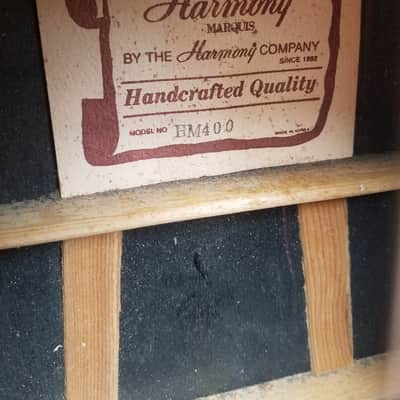 Early 70's Harmony Model  HM 400 Flattop Acoustic Guitar Martin D-41 Copy Nice Great Player & Sound image 7