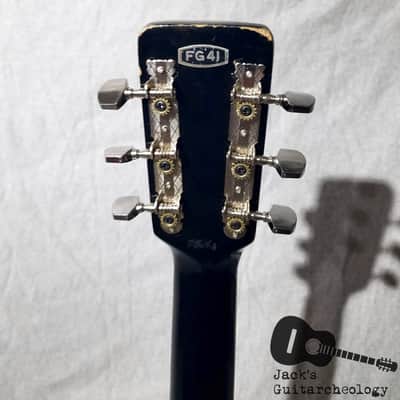 Audition / Kay / Ensenada FG 41 Acoustic Double Pickguard Guitar (1960s, Black) image 8