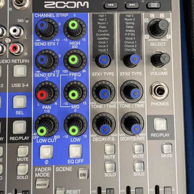Zoom LiveTrak L-20 Digital Mixer / Recorder 2010s - Grey / Blue image 9