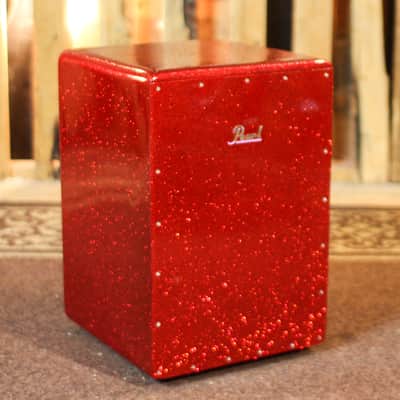 Pearl Fiberglass Red Sparkle Lacquer Boombox Cajon - PCJ-633B | Reverb