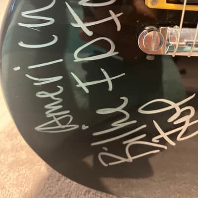 Signed by Green Day -Epiphone Les Paul Junior Humbucker 2006 - 2015 - Ebony image 12