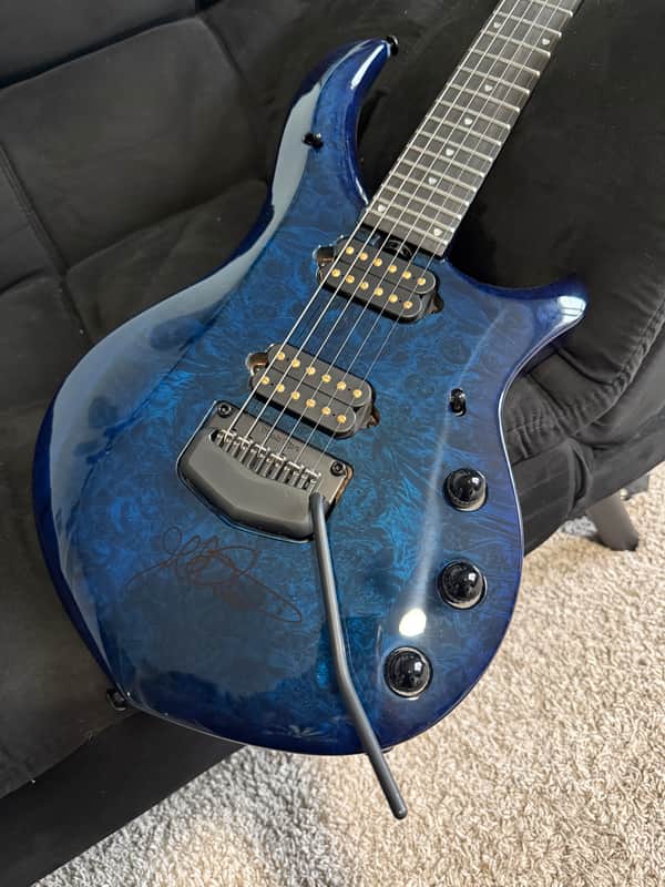 SIGNED Ernie Ball Music Man EBMM Majesty John Petrucci Blue Ink 6 image 1