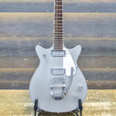 2007 Gretsch Electromatic G5246T Double Jet w/Bigsby Silver Sparkle Electric Guitar image 2