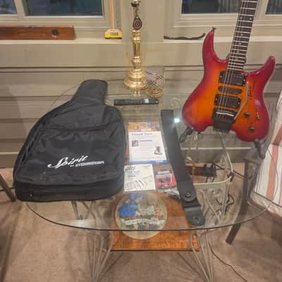 Steinberger Spirit GU7R Healdess 6 String Sunburst Gloss with EMG 57/66 SA Pickup Upgrades and extras image 11