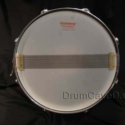 VINTAGE 1970s LUDWIG LM404 5X14" ACROLITE SNARE DRUM, DEMO VIDEO, ALL OEM! image 12