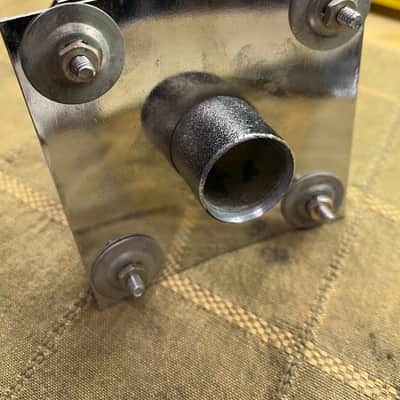 Slingerland Magnum 70s - satin/chrome Bass drum tom bracket mount in fabulous condition! image 7
