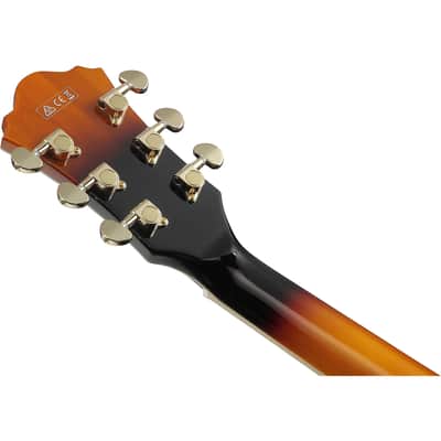 Ibanez Artstar Standard AS113-BS 6-String Semi Hollow Body Electric Guitar with Macassar Ebony Fretboard, Right-Handed, Brown Sunburst image 5