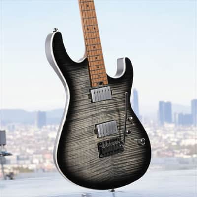 Cort G290 FAT II, Roasted Maple Neck & Fretboard, Transparent Black Burst image 1