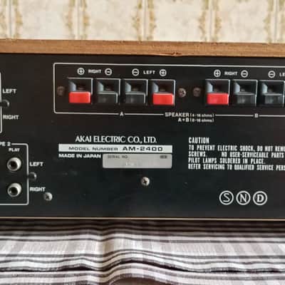 Akai AM 2400 hi fi stereo amplifier (1978) image 5