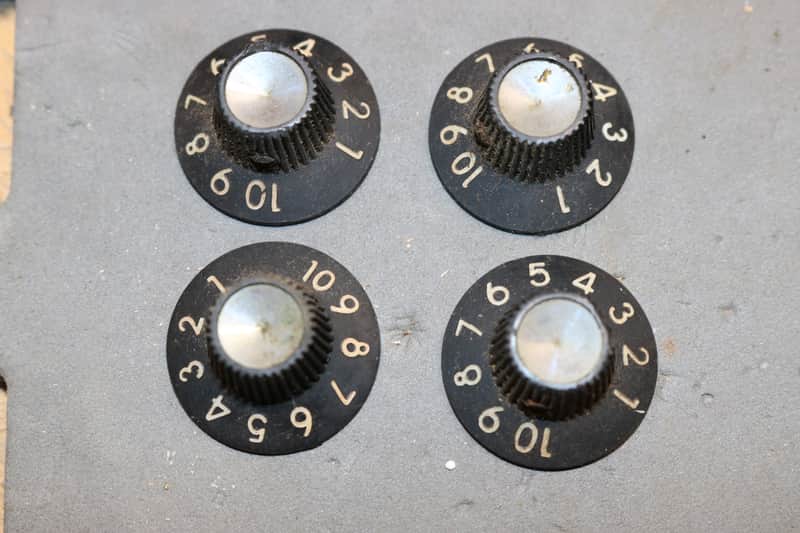 Vintage Original 1964 Fender Blackface Amp Control Knobs - Lot of 4 image 1
