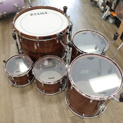 Like New Tama Star Bubinga 5-Pc Shell Pack 10/12/14/16/22 (Limited Edition Natural Rosewood) image 4