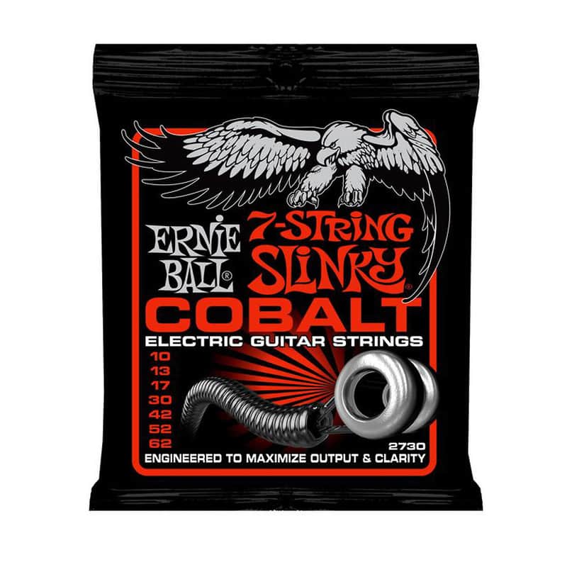 Ernie Ball 2730 Cobalt 7-String Skinny Top Heavy Bottom Strings, .010 - .062 image 1