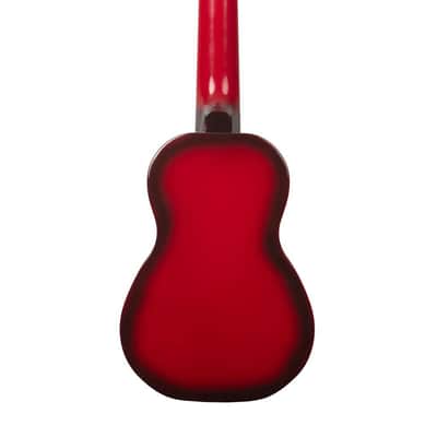 Kala Makala Red Burst Soprano Dolphin Ukulele with Bag - MK-SD/RDBRST image 3