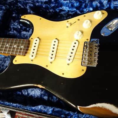 Fender Limited Edition Roasted "Big Head" Stratocaster Relic Aged Black image 10