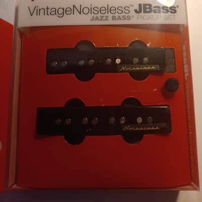 Immagine Fender 099-2102-000 Vintage Noiseless Jazz Bass Pickup Set 2010s - Black - 2