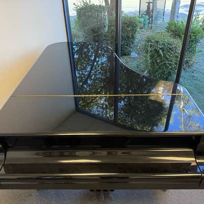 Terry Bozzio's Missing Persons 1983 Yamaha C7 Grand Piano. Polished Ebony image 4