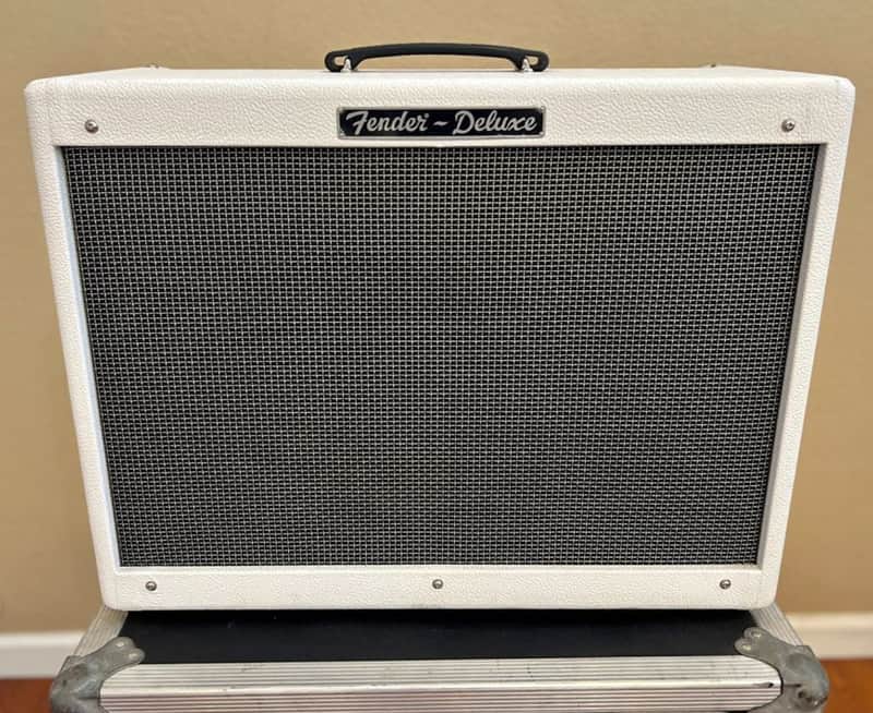 Fender Hot Rod Deluxe "White Lightning" Limited Edition 3-Channel 40-Watt 1x12" Guitar Combo 2007 - White Tolex image 1