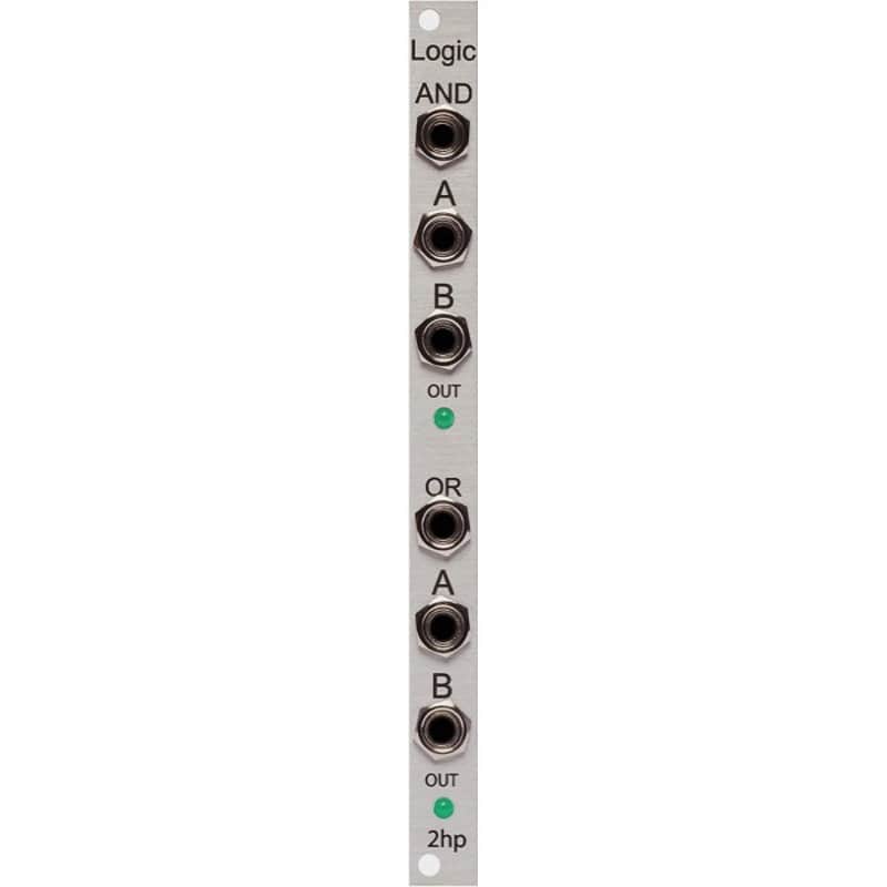 2hp Logic Eurorack AND/OR Module (Silver) image 1