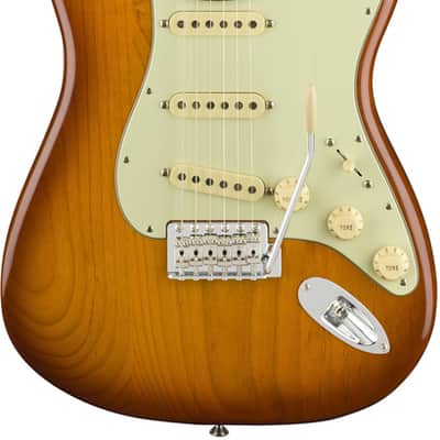 Fender American Performer Stratocaster Electric Guitar, Honey Burst Finish, Rosewood Fretboard image 5