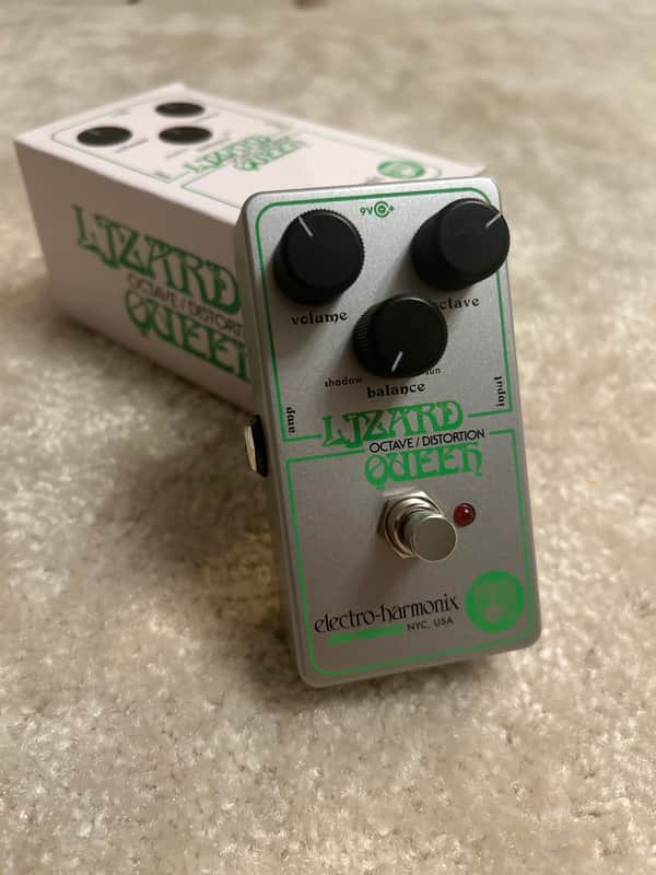 Electro-Harmonix / JHS Nano Lizard Queen Octave Fuzz 2023 - Present - Silver / Green image 1
