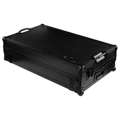 Odyssey FZGSRANE4W1BL - RANE FOUR Black Label 1U Flight Case with Glide Style Laptop Platform and Wheels image 4