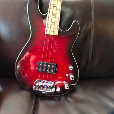 G&L 1500 2001 Red Burst-Curley Maple Bound Top. Matching Headstock. image 2