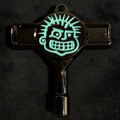 Yuri Ruley - MXPX - Black Chrome / Teal - Signature Drum Key image 2