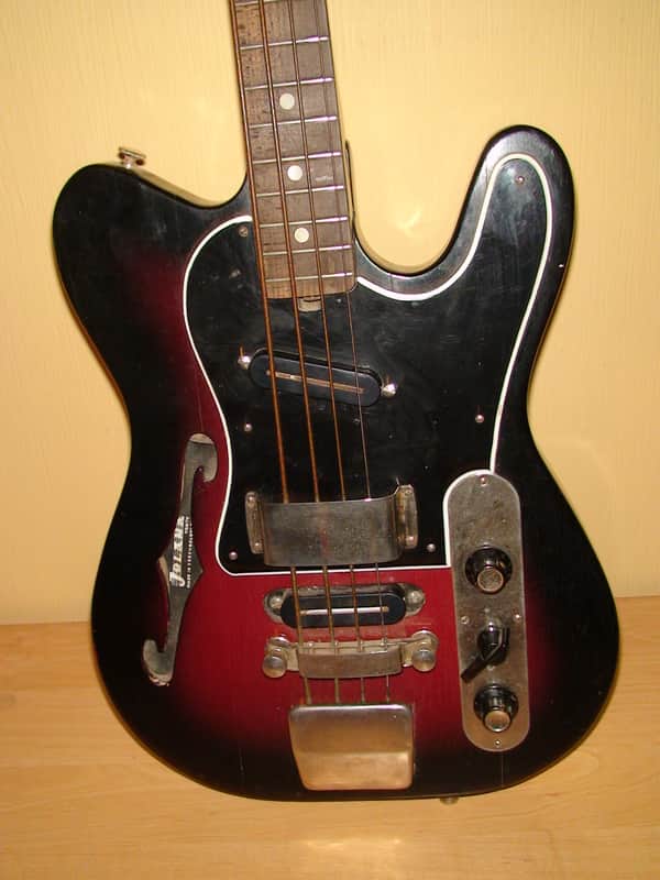 Jolana Iris Bass Guitar Czechoslovakian  Vintage and Rare image 1