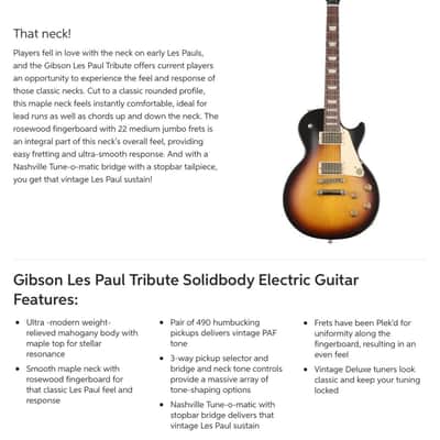 Gibson Les Paul Tribute 2020 - Satin Tobacco Burst image 9
