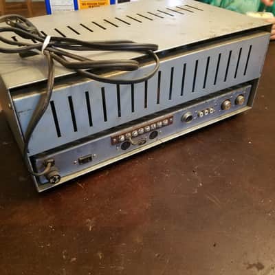 Bogen CHB50 Challenger 6L6 Tube PA Amp Guitar CHB 50 1963 Grey Mottled Steel image 5