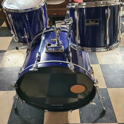 Pearl Export drum set 1980s-90s? Blue image 1